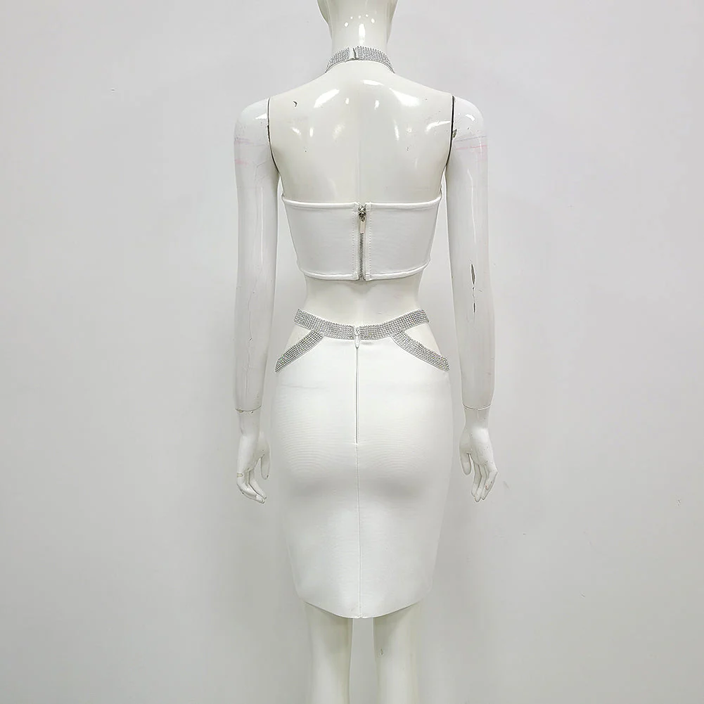 Halter Sleeveless Cut Out Bandage Set HL6268 - Image 3