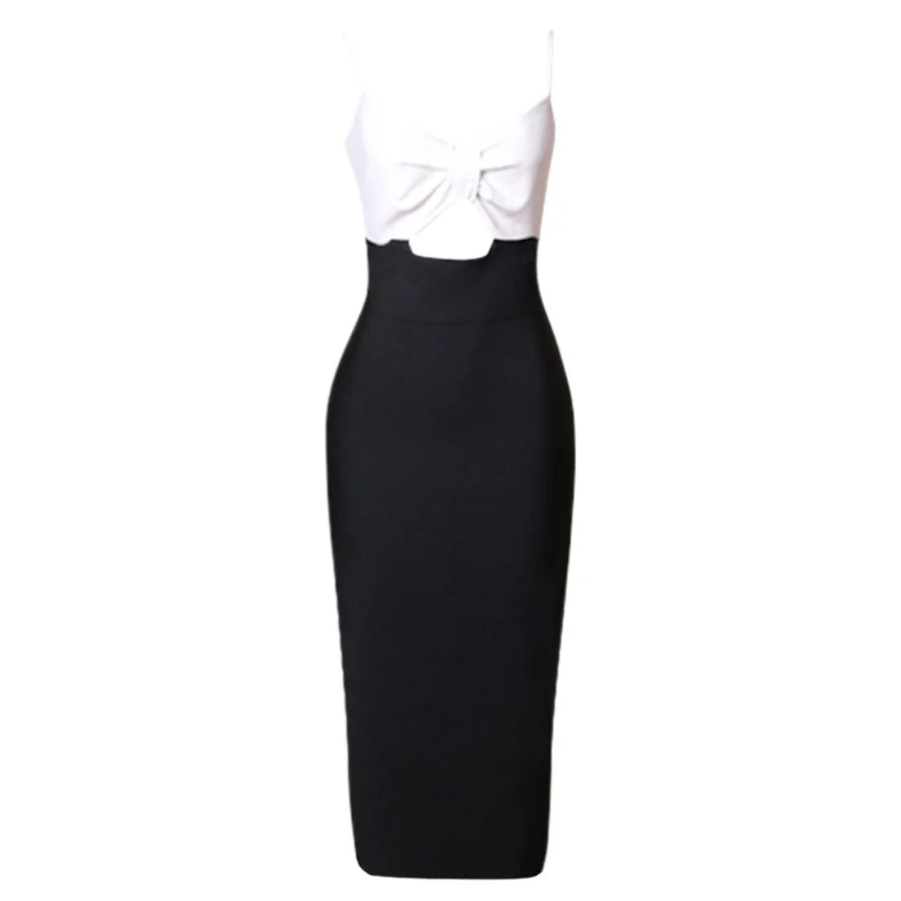 Strappy Sleeveless Midi Cut Out Bandage Dress PZL3010 - Image 4