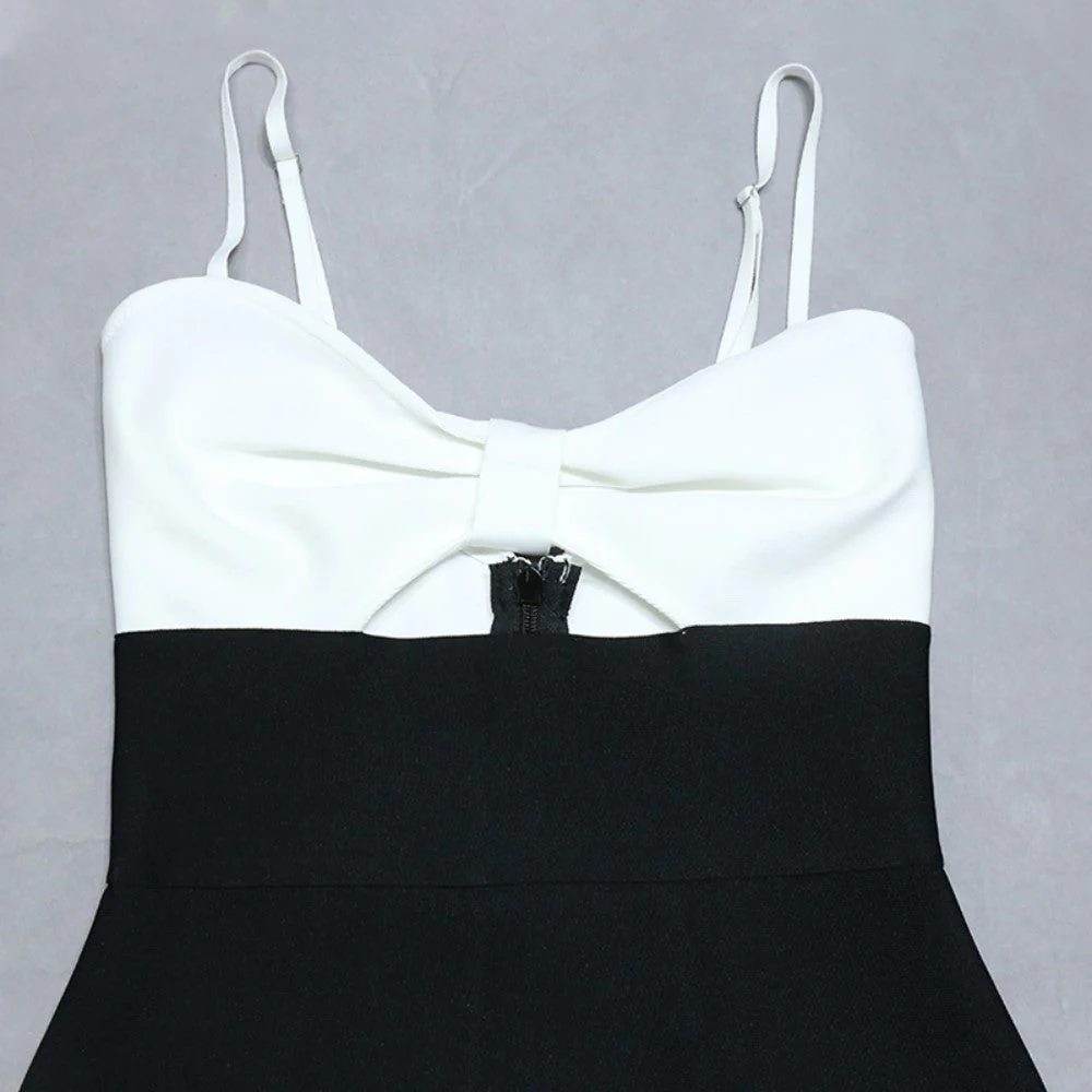 Strappy Sleeveless Midi Cut Out Bandage Dress PZL3010 - Image 7