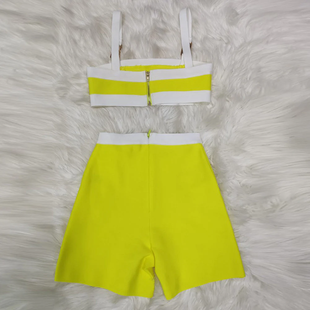 Strappy Sleeveless Exposed Waist Bandage Set PH01173 - Image 5