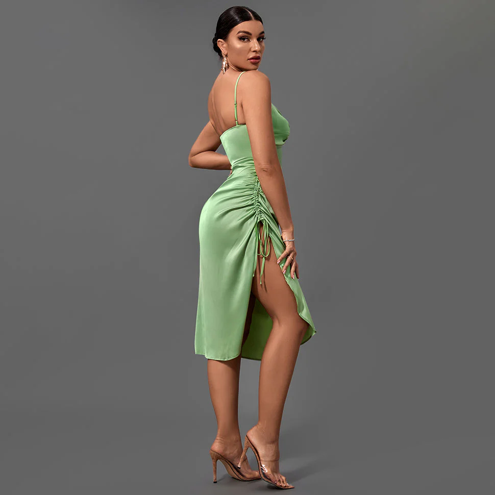 Strappy Sleeveless Cut Out Midi Bodycon Dress - Image 4