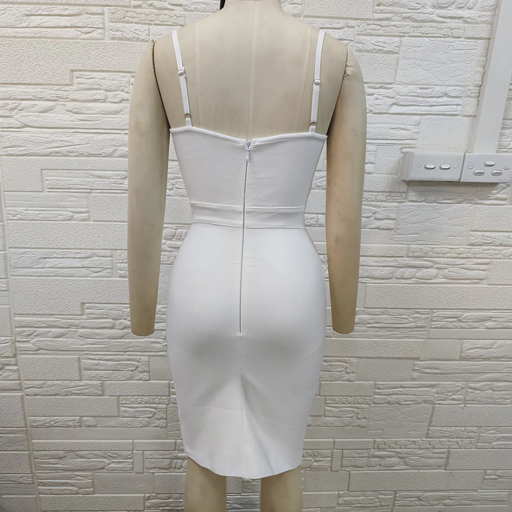 Strappy Sleeveless Backless Mini Bandage Dress PH0511 - Image 3