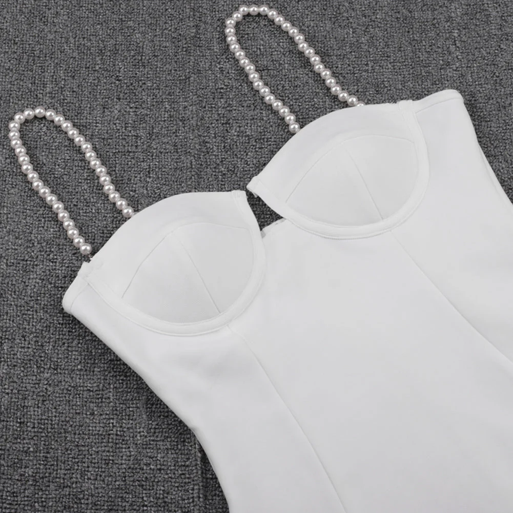 Strappy Short Sleeve Tie Bandage Dress PF20008 - Image 10