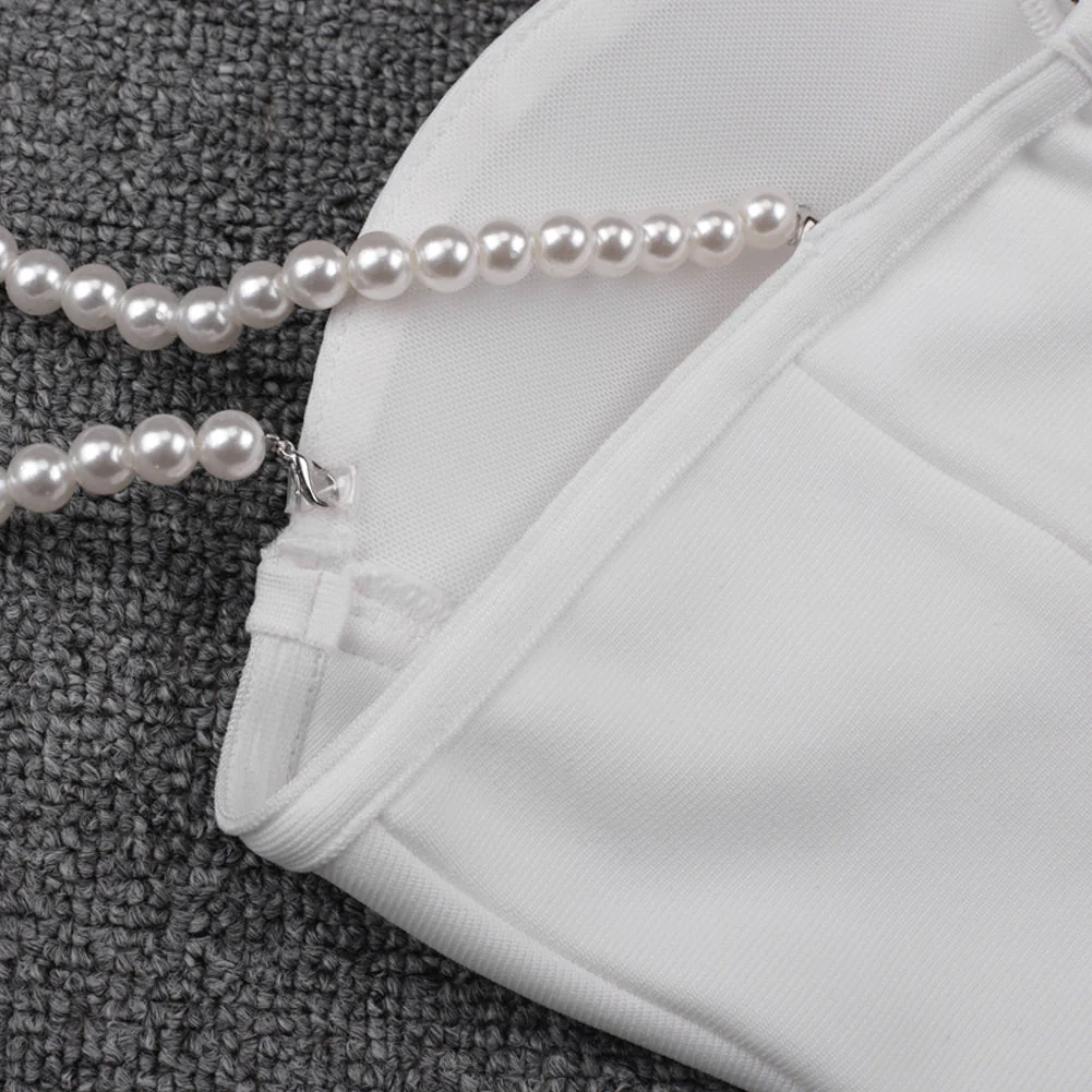 Strappy Short Sleeve Tie Bandage Dress PF20008 - Image 11