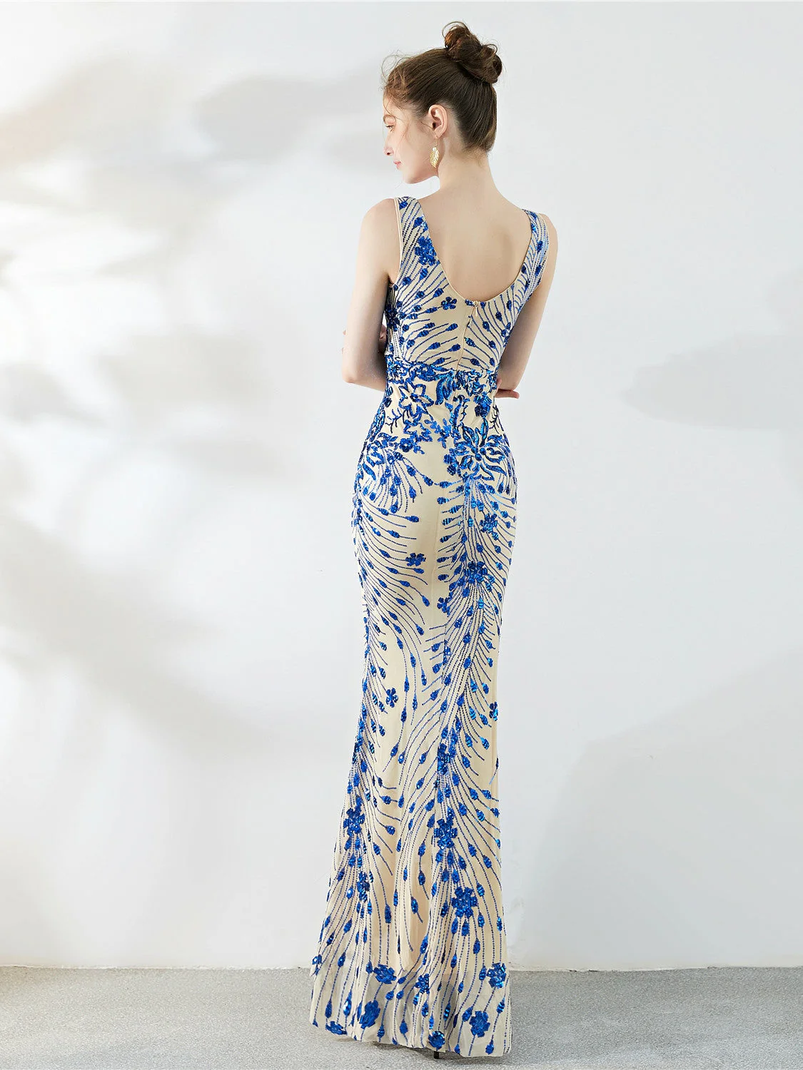 slim long evening dress - Image 2