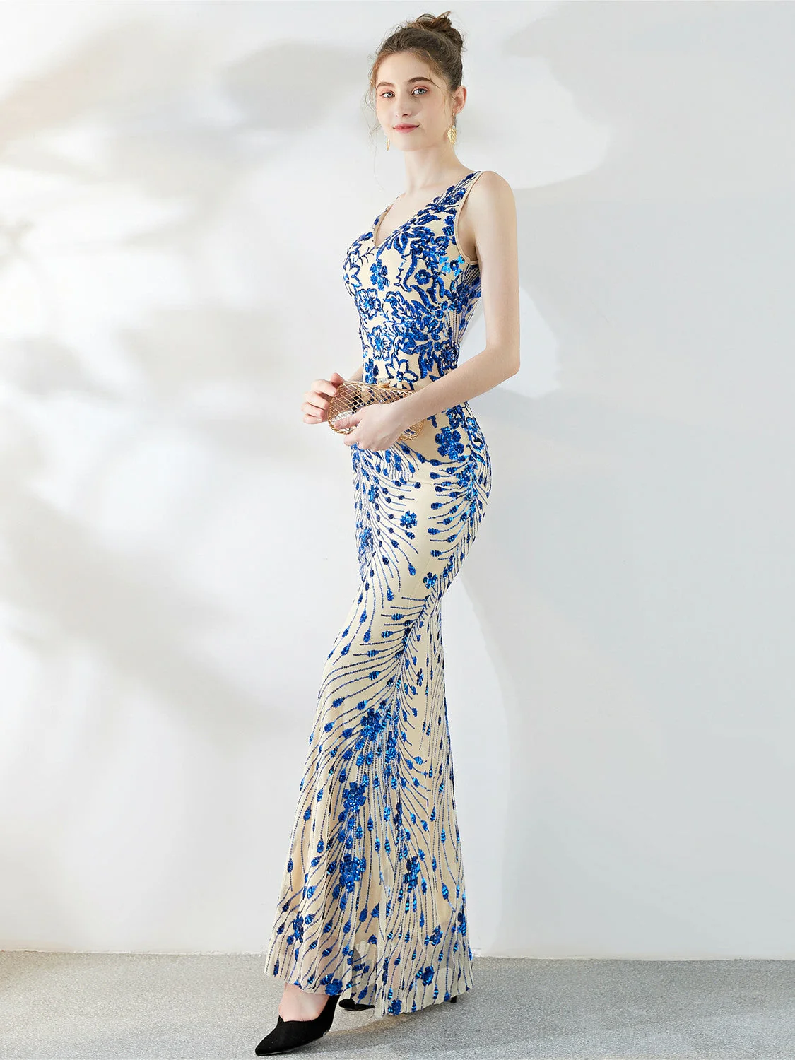 slim long evening dress - Image 4