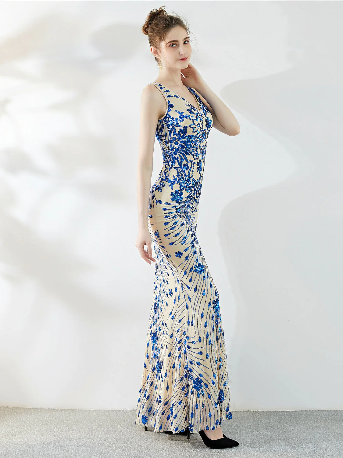 slim long evening dress - Image 5