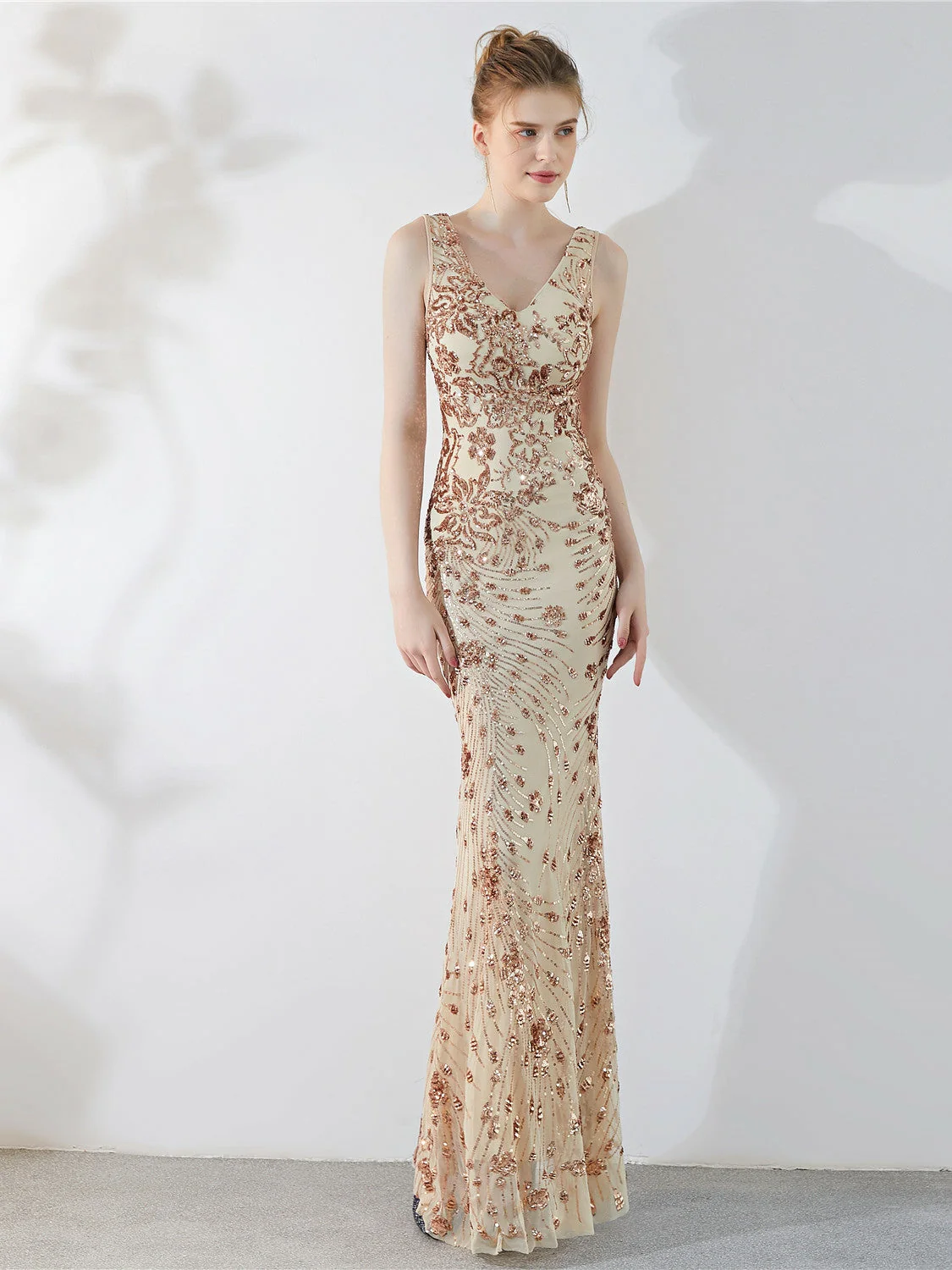 slim long evening dress - Image 7