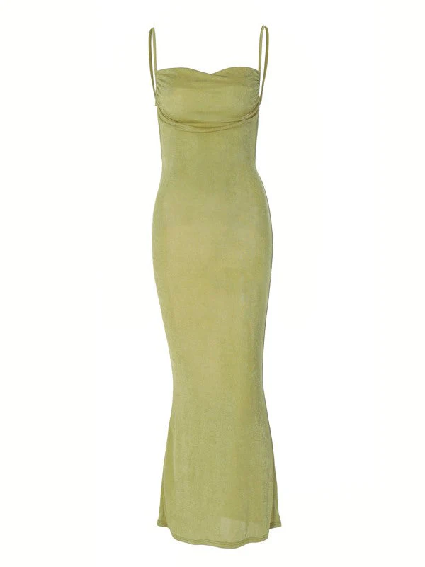 Backless Slim Temperament Suspender Dress - Image 5