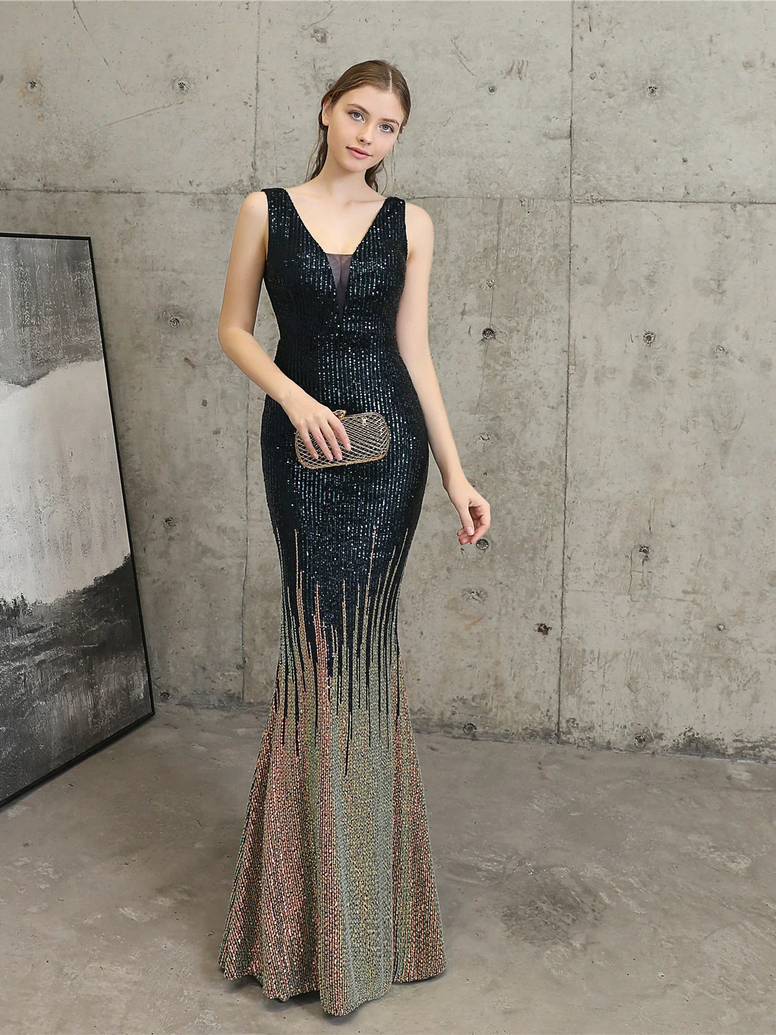 Sequin high-end evening dress - Image 6