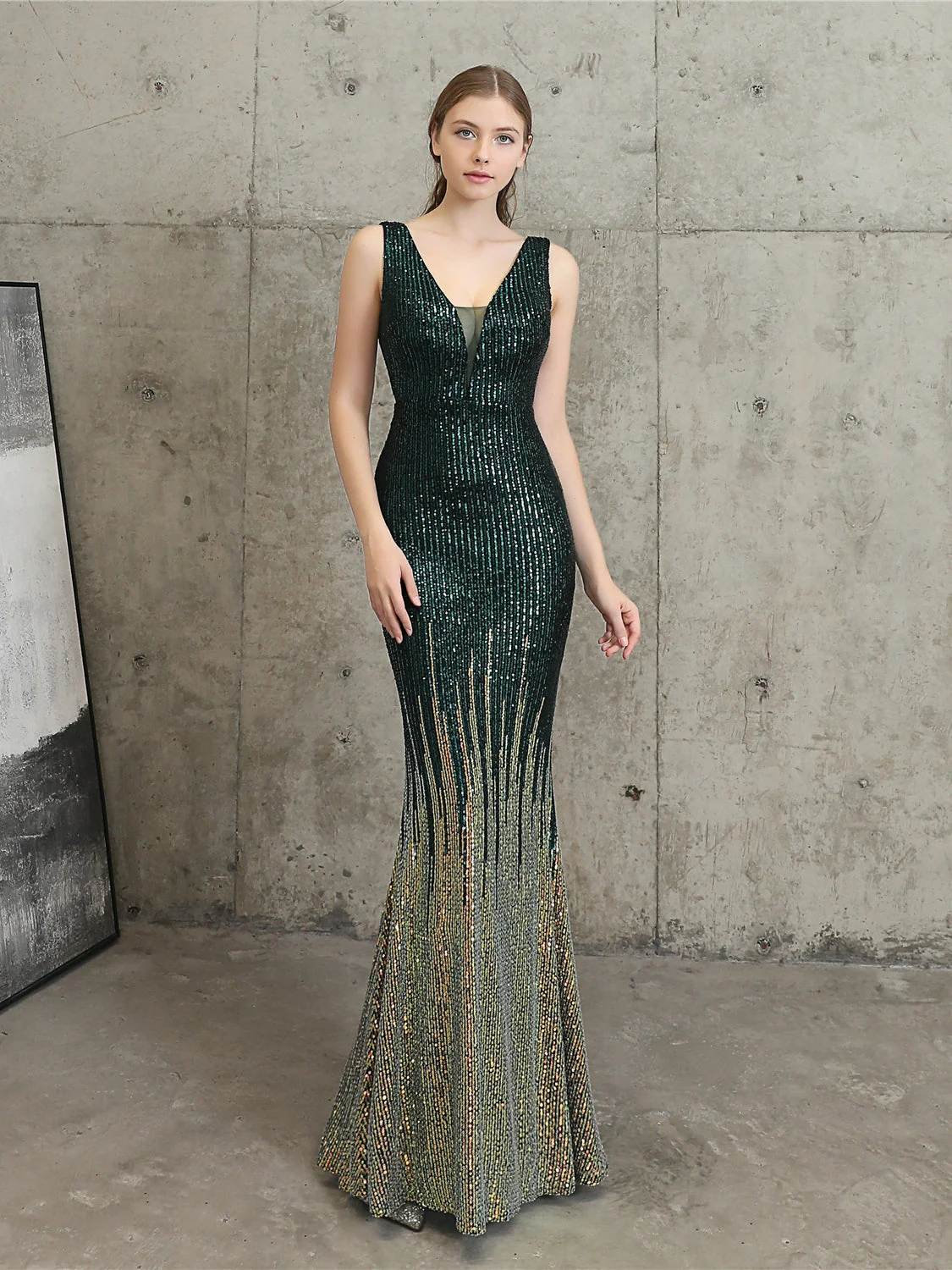 Sequin high-end evening dress - Image 7