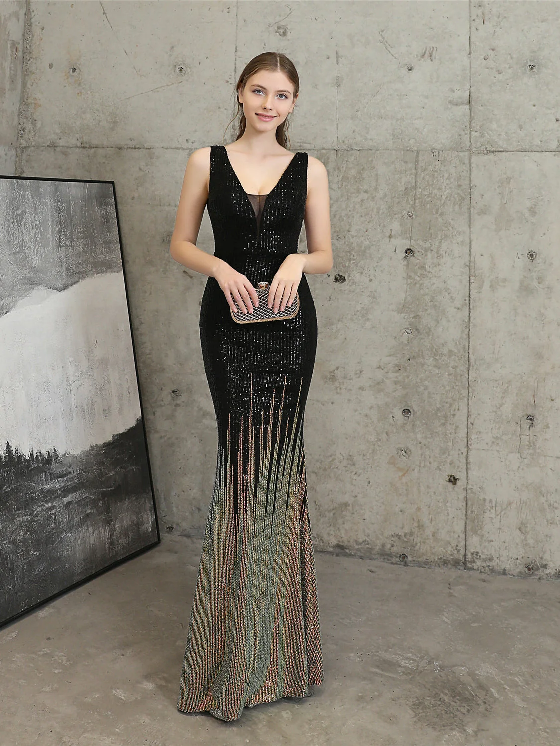 Sequin high-end evening dress - Image 8
