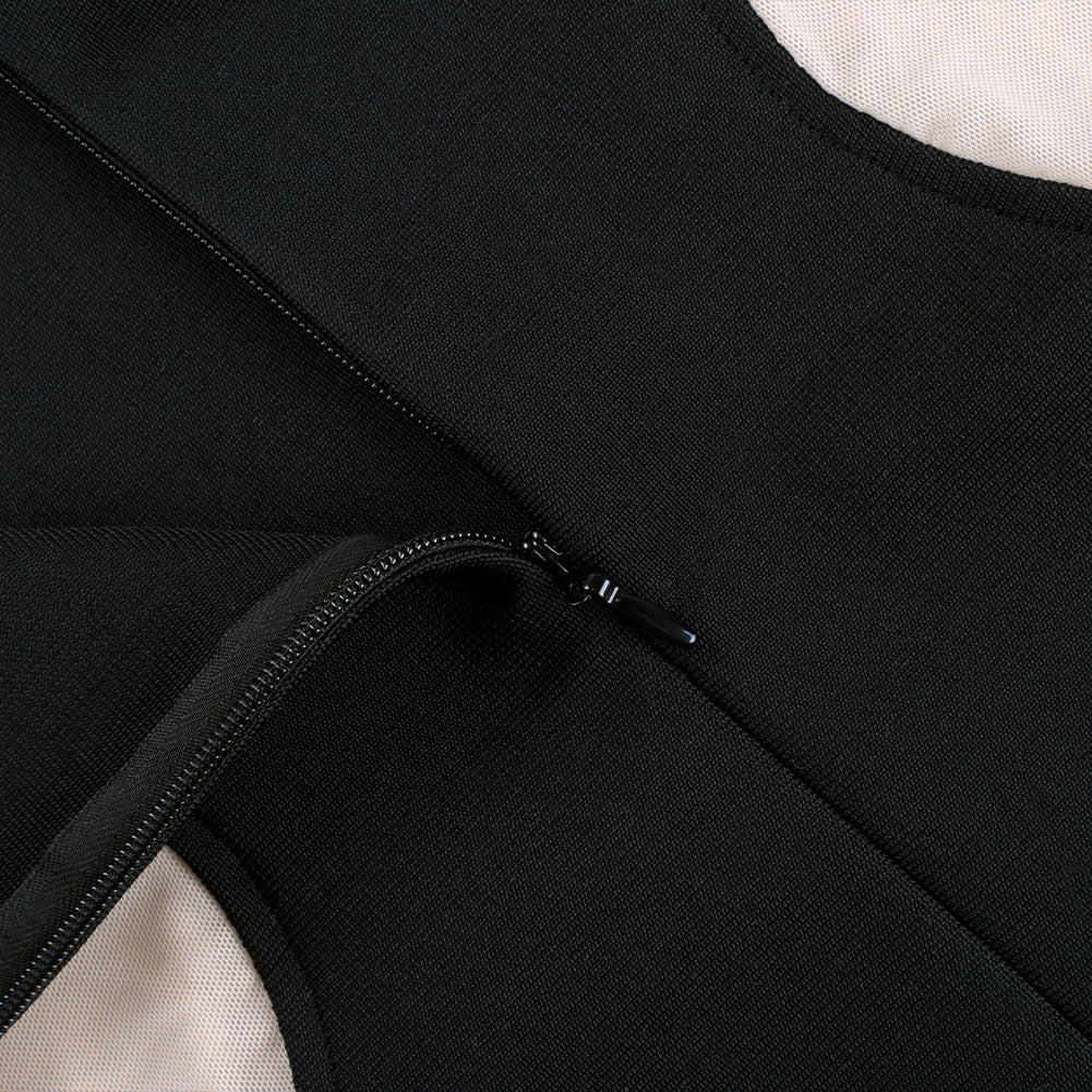 Strappy Sleeveless Mesh Midi Bandage Dress - Image 7