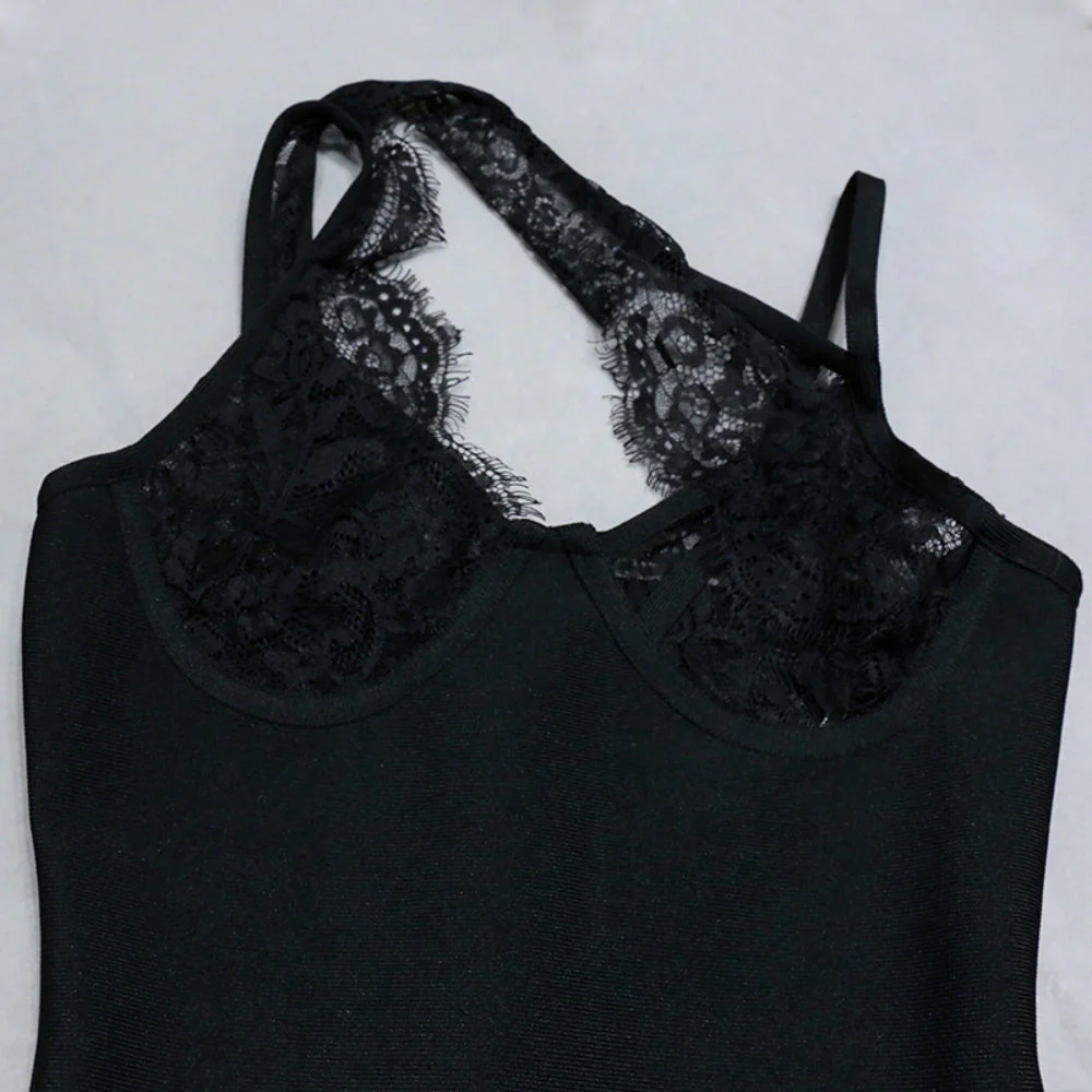 Strappy Sleeveless Lace Maxi Bandage Dress PZC1493 - Image 5