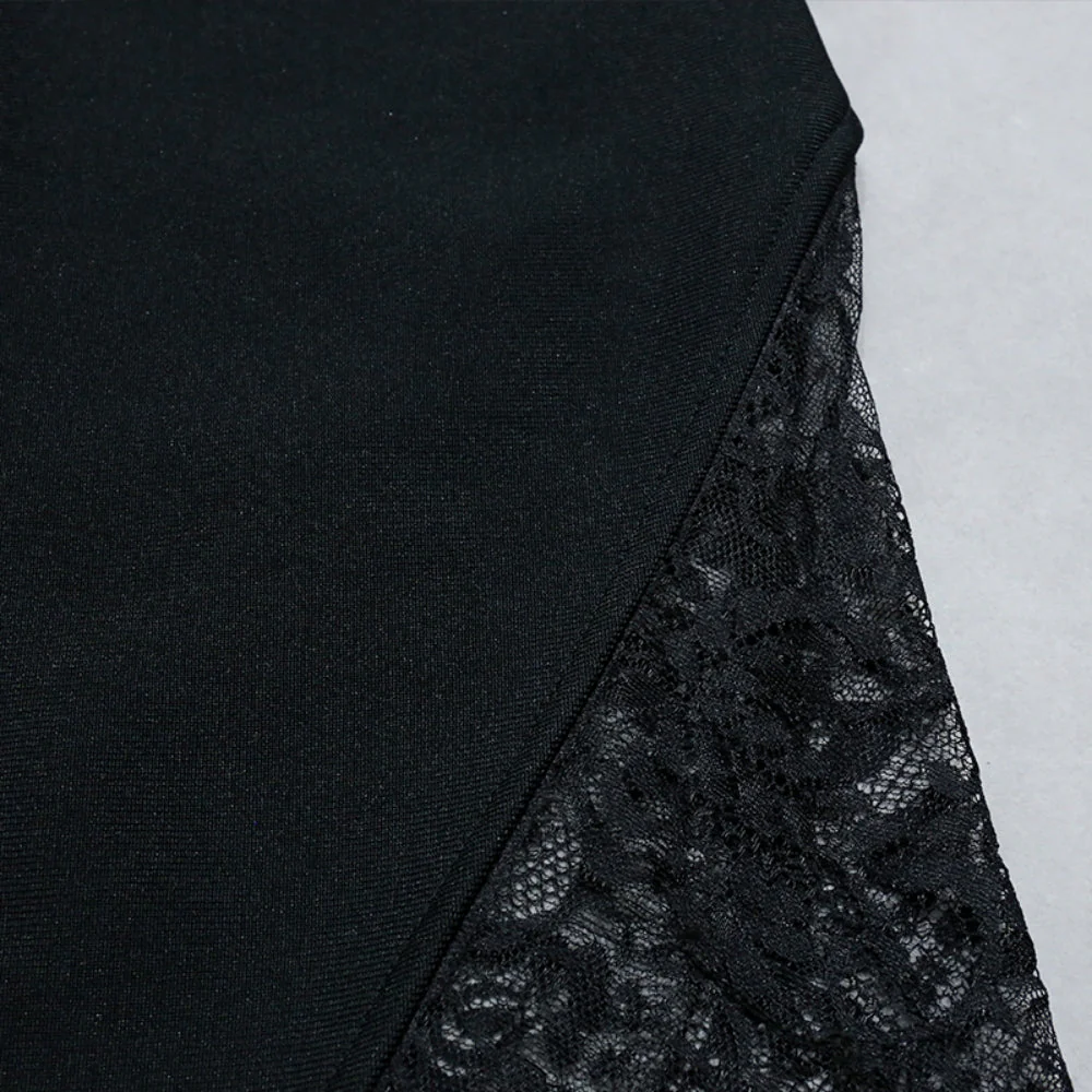 Strappy Sleeveless Lace Maxi Bandage Dress PZC1493 - Image 6