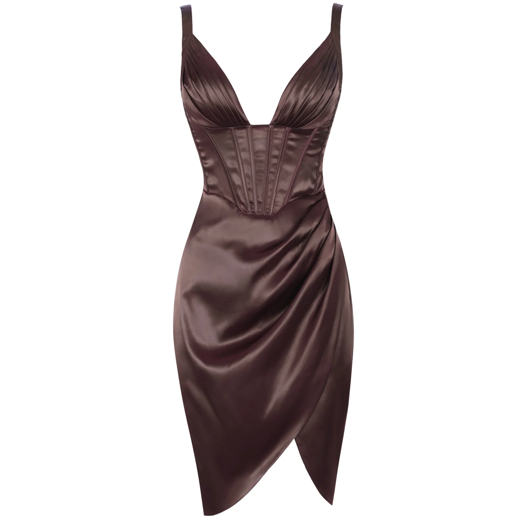 Strappy Sleeveless Frill Midi Bodycon Dress FP21509 - Image 4