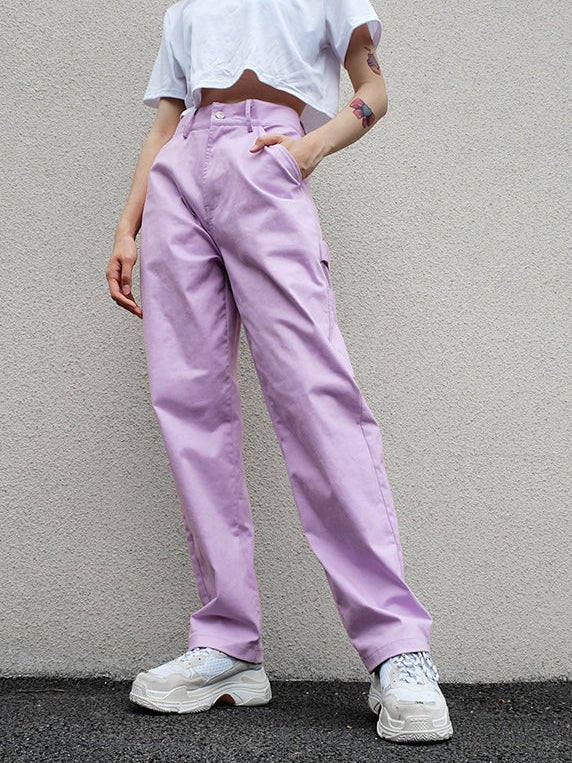 Purple Loose Trousers - Image 6