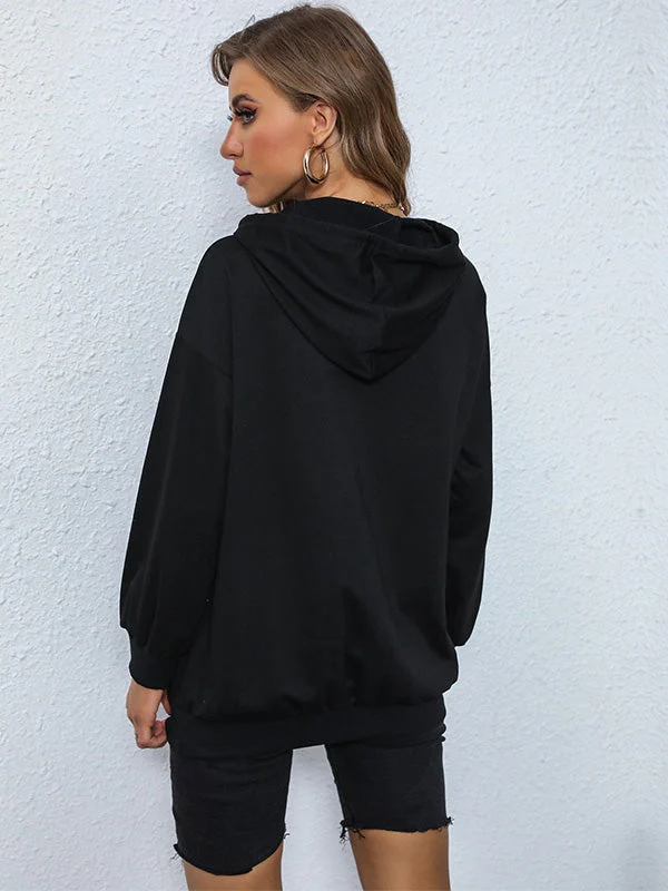 College Style Letter Print Sweatshirt - Image 2