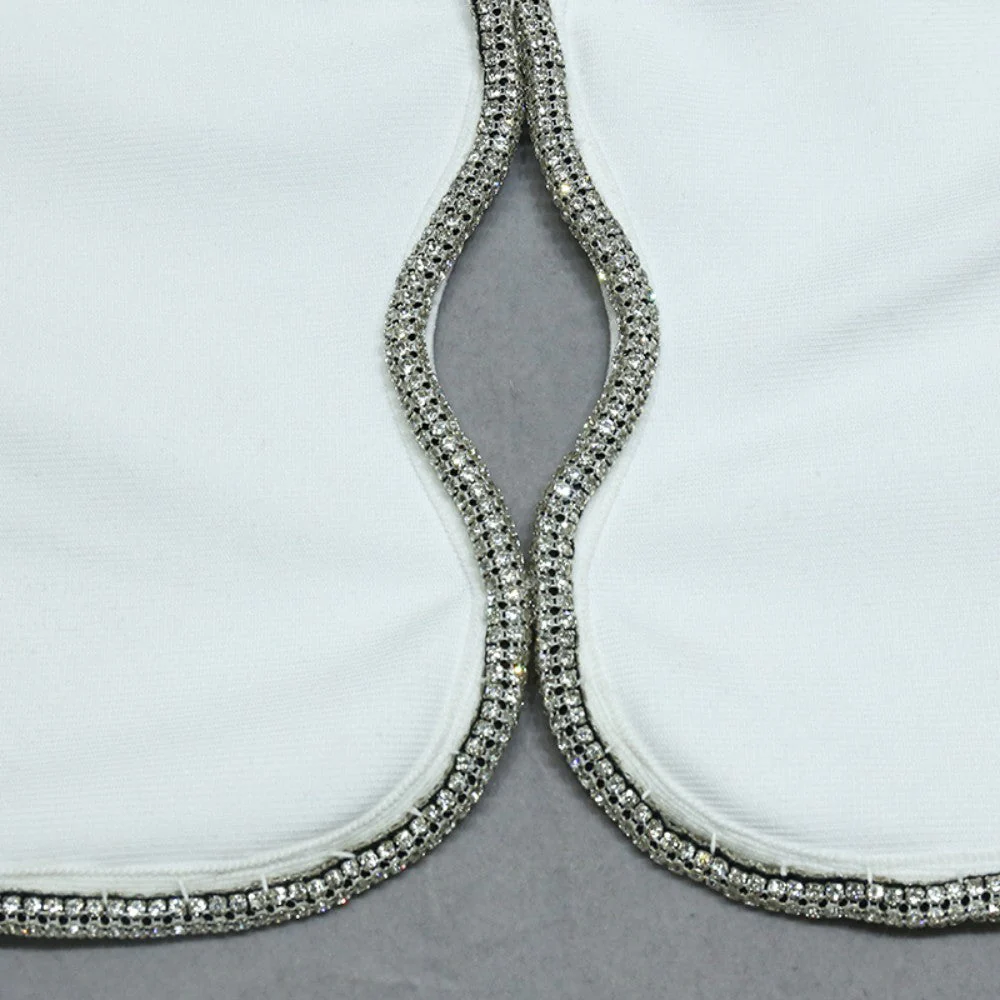 Round Neck Sleeveless Cut Out Bandage Set - Image 8
