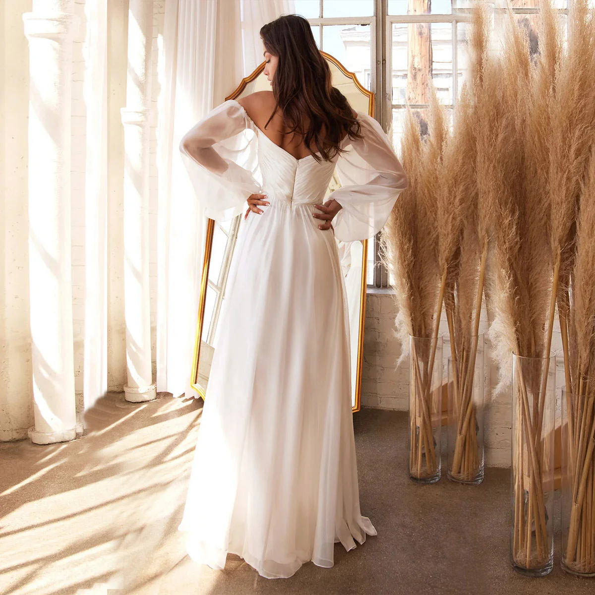Low-cut Split Evening Dress - Image 6
