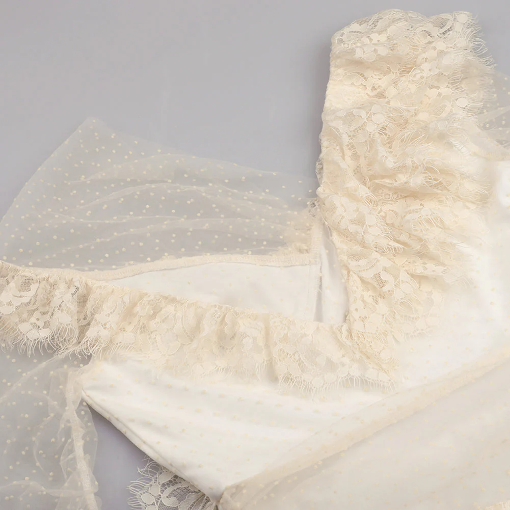 Off Shoulder Asymmetrical Frill Mini Dress PP19409 - Image 25