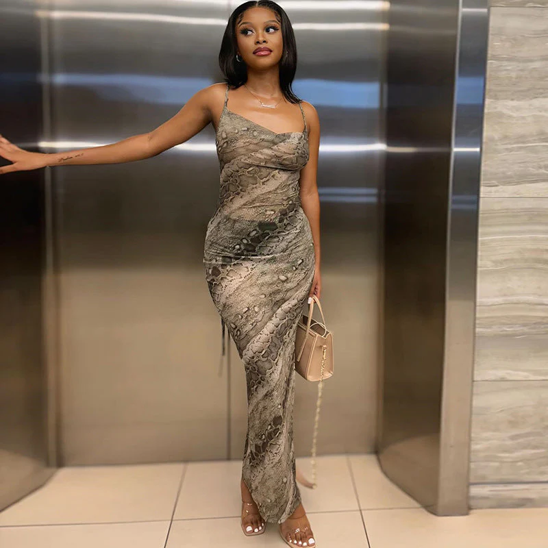 Snake print dress - Image 3