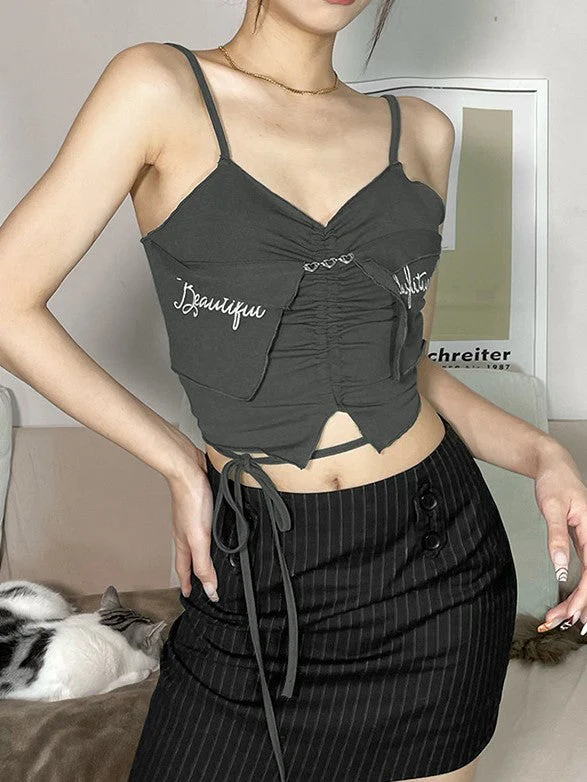 Solid Color Slim Letter Embroidered Stealth - Image 2