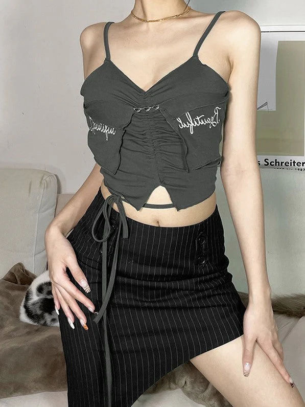 Solid Color Slim Letter Embroidered Stealth - Image 3