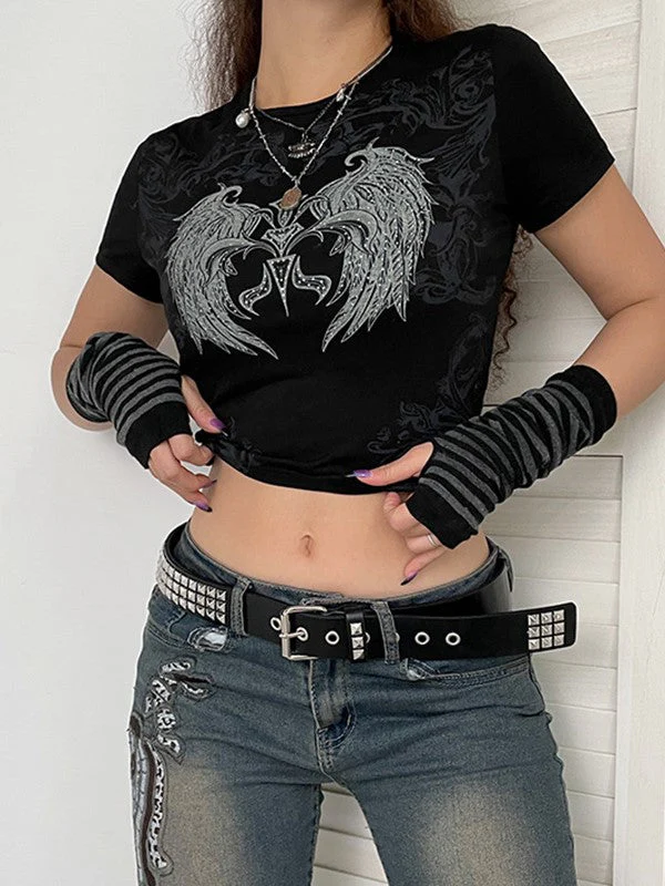 Slim Fit Crew Neck Crop Top - Image 3