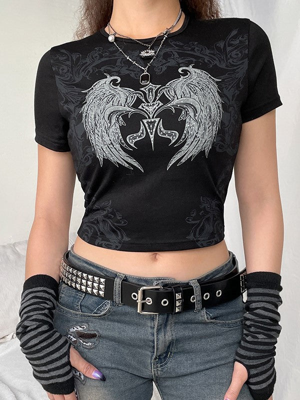 Slim Fit Crew Neck Crop Top - Image 4
