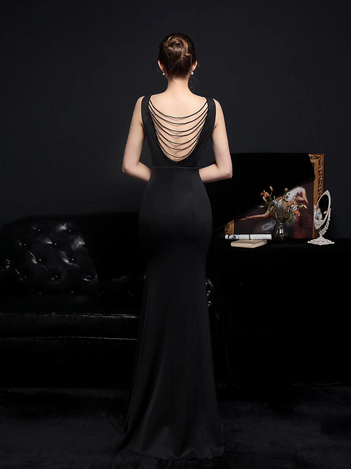Slim fishtail dress banquet dress - Image 2