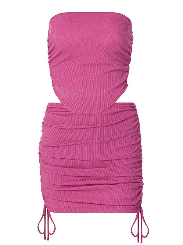 Slim Drawstring Hip Lifting Skirt Suit - Image 5