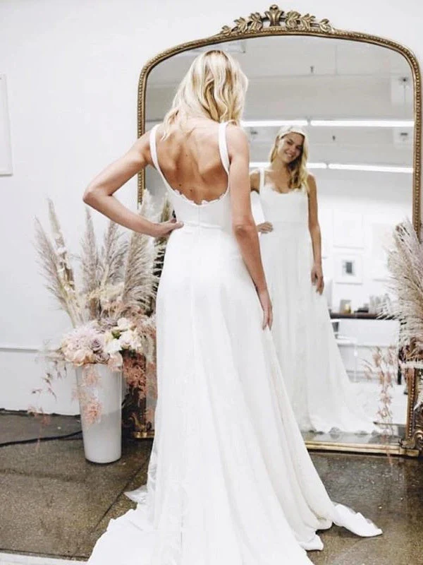 Sleeveless Floor-length Wedding Dress - Image 3