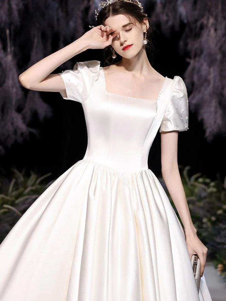 Vintage Satin Evening Dress - Image 3