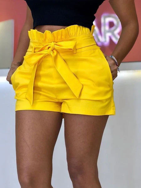 Wide Leg Casual Shorts with Pockets - Image 3