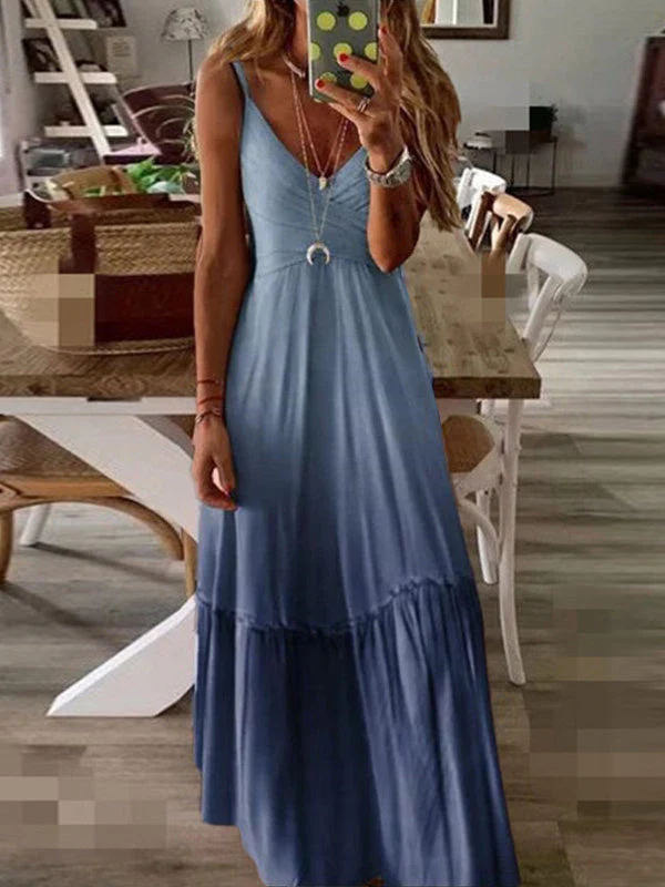 V-Neck Gradient Cami Dress - Image 5