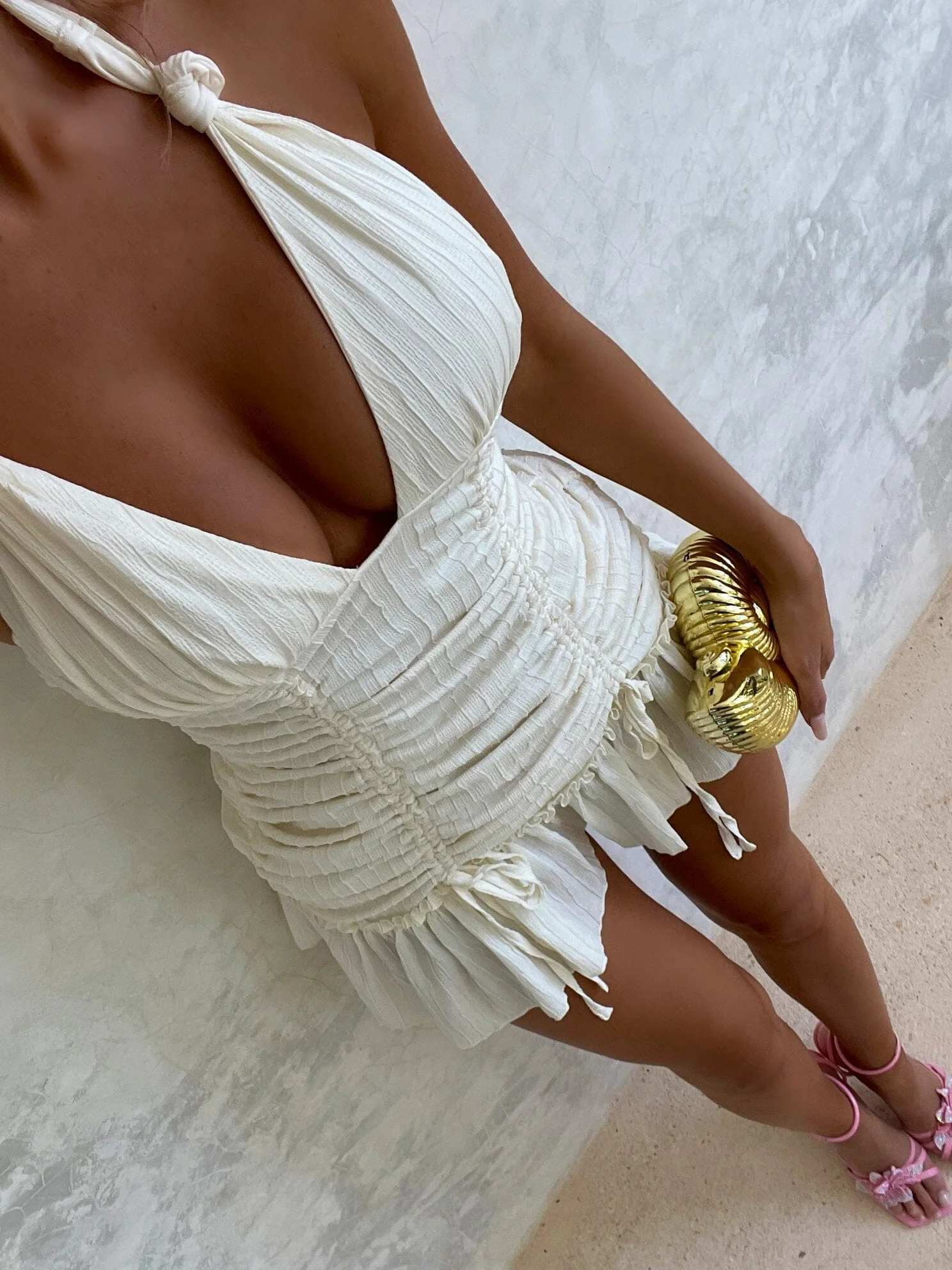 RIALO MINI DRESS IVORY - Image 2