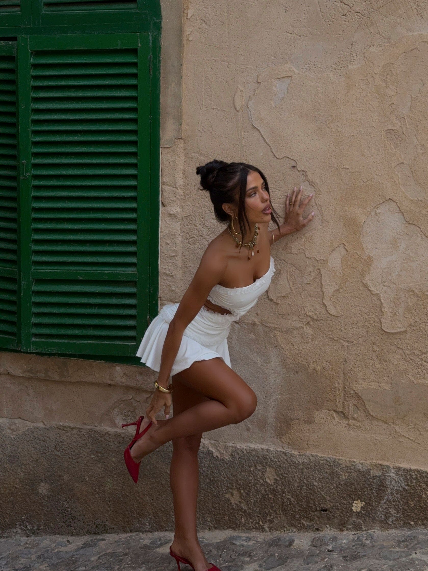 LIU MINI DRESS IVORY - Image 3