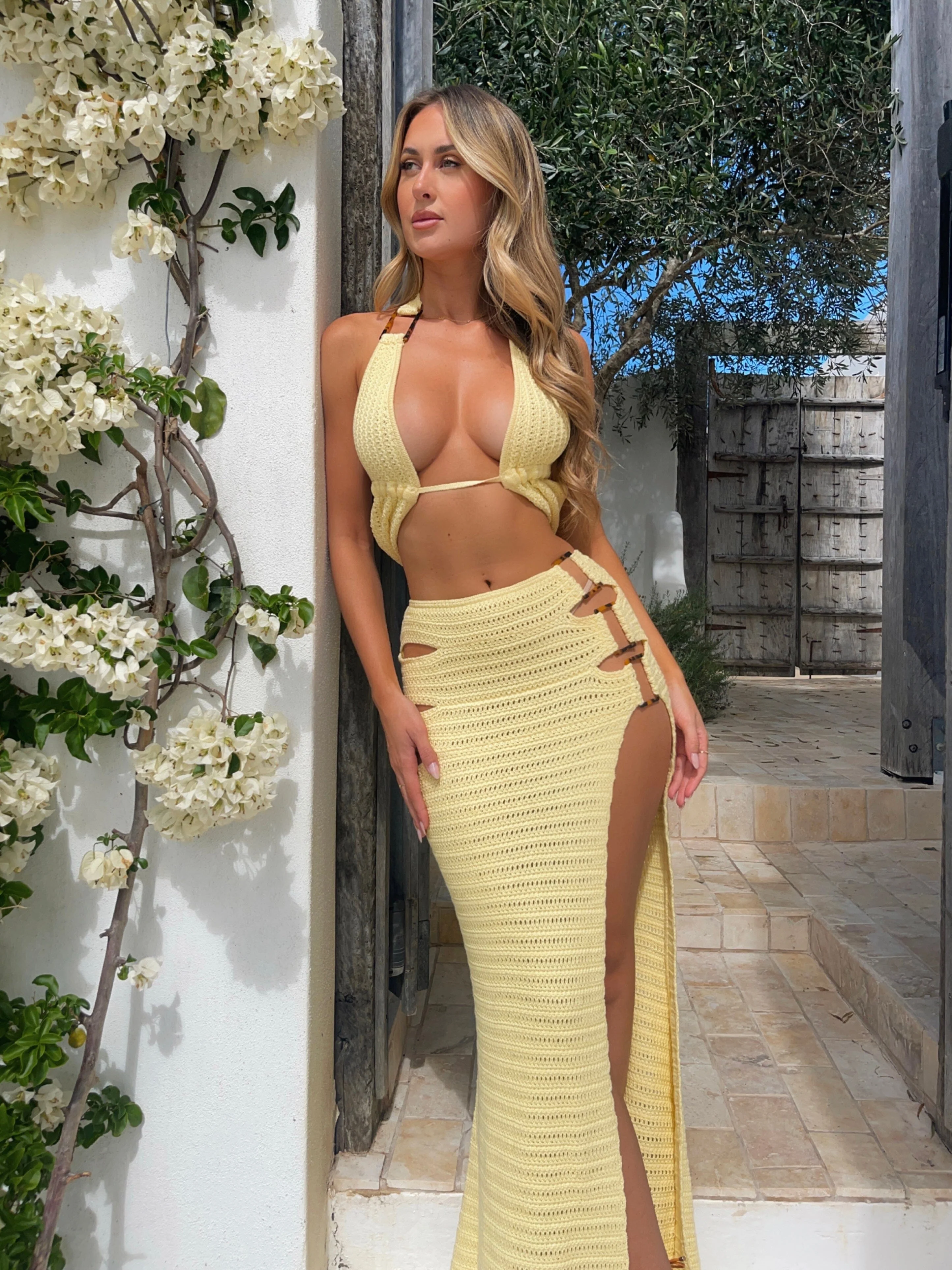 CELESTE MAXI SKIRT LEMON - Image 2
