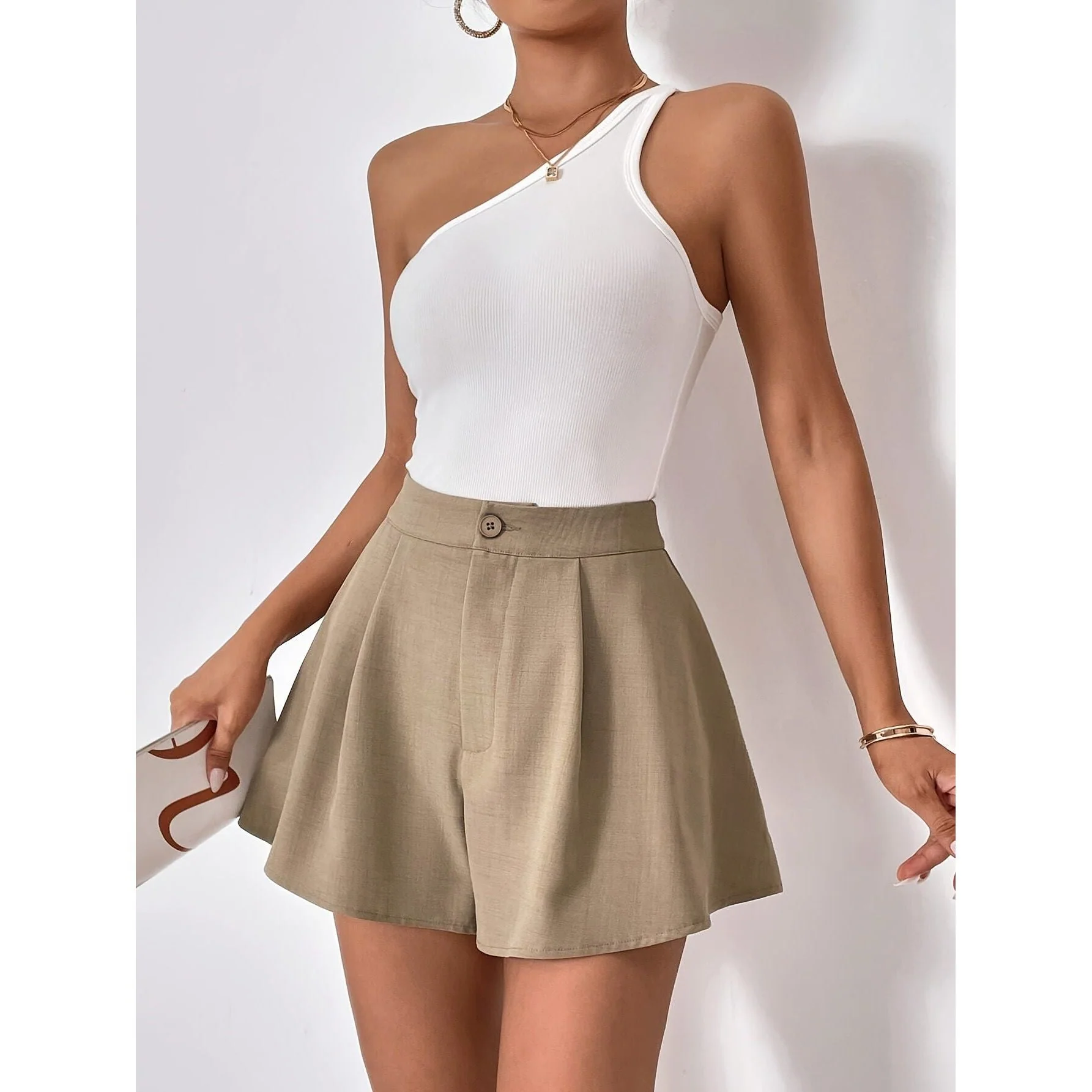 High waist elegant shorts - Image 2