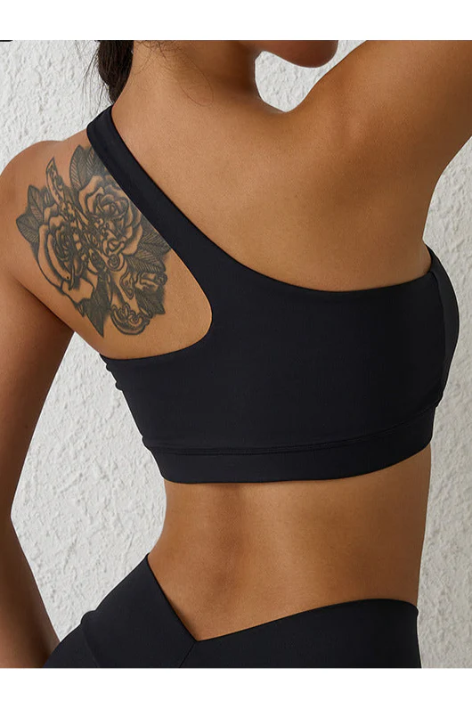 One-shoulder Fitness Yoga Bra - Image 2