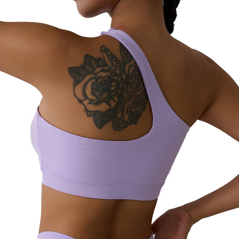 One-shoulder Fitness Yoga Bra - Image 5