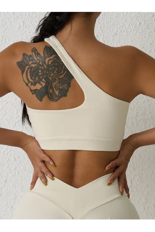 One-shoulder Fitness Yoga Bra - Image 8