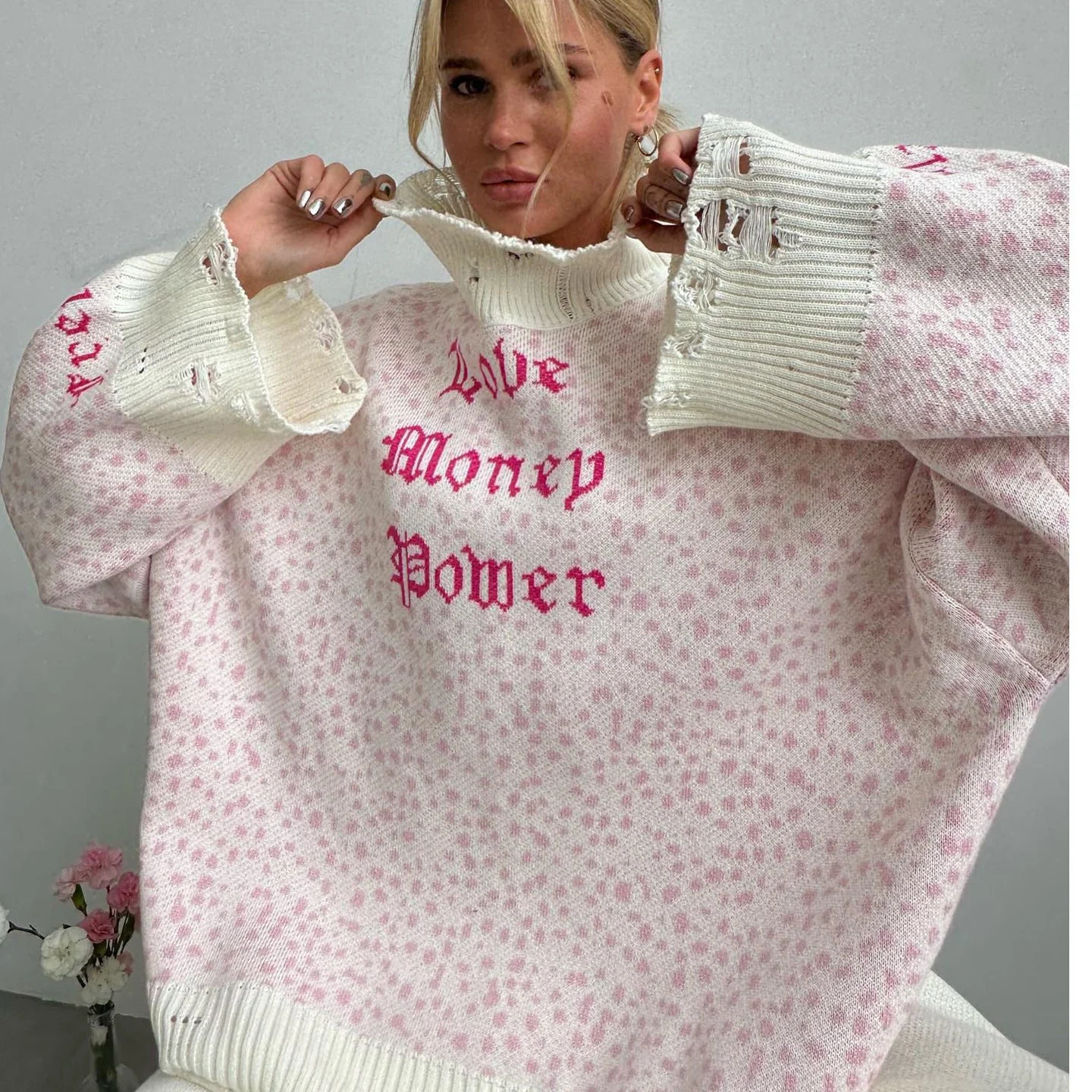 Streetwear Knitted Pullover Sweater - Image 12
