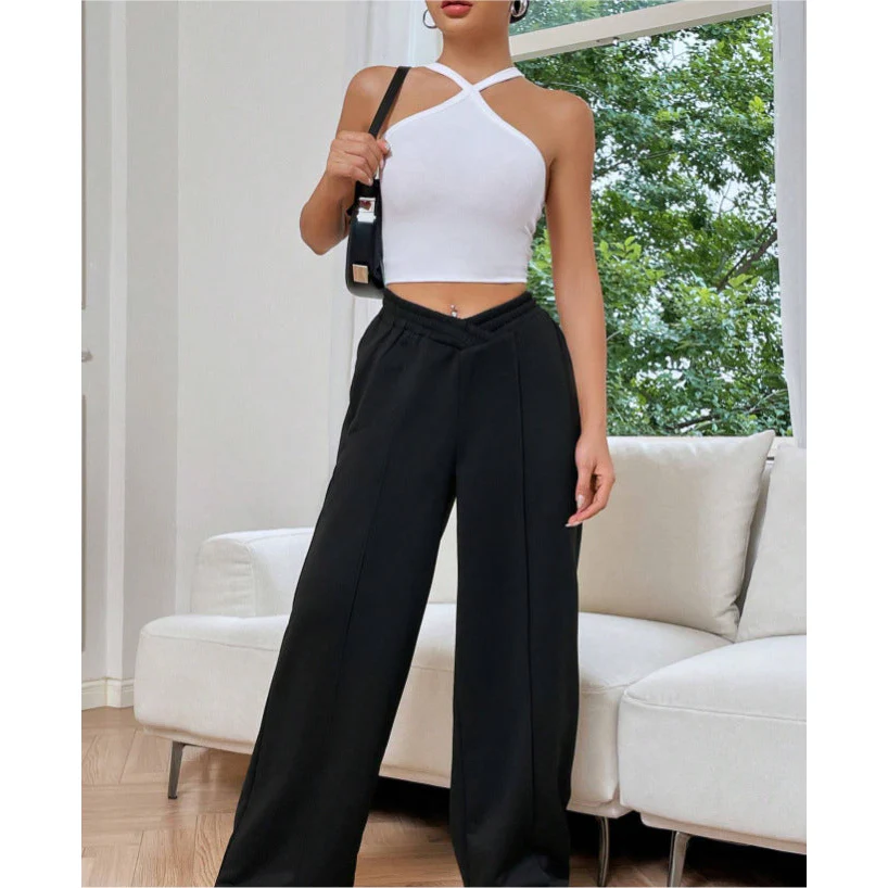 Loose Casual Wide-leg Trousers - Image 4