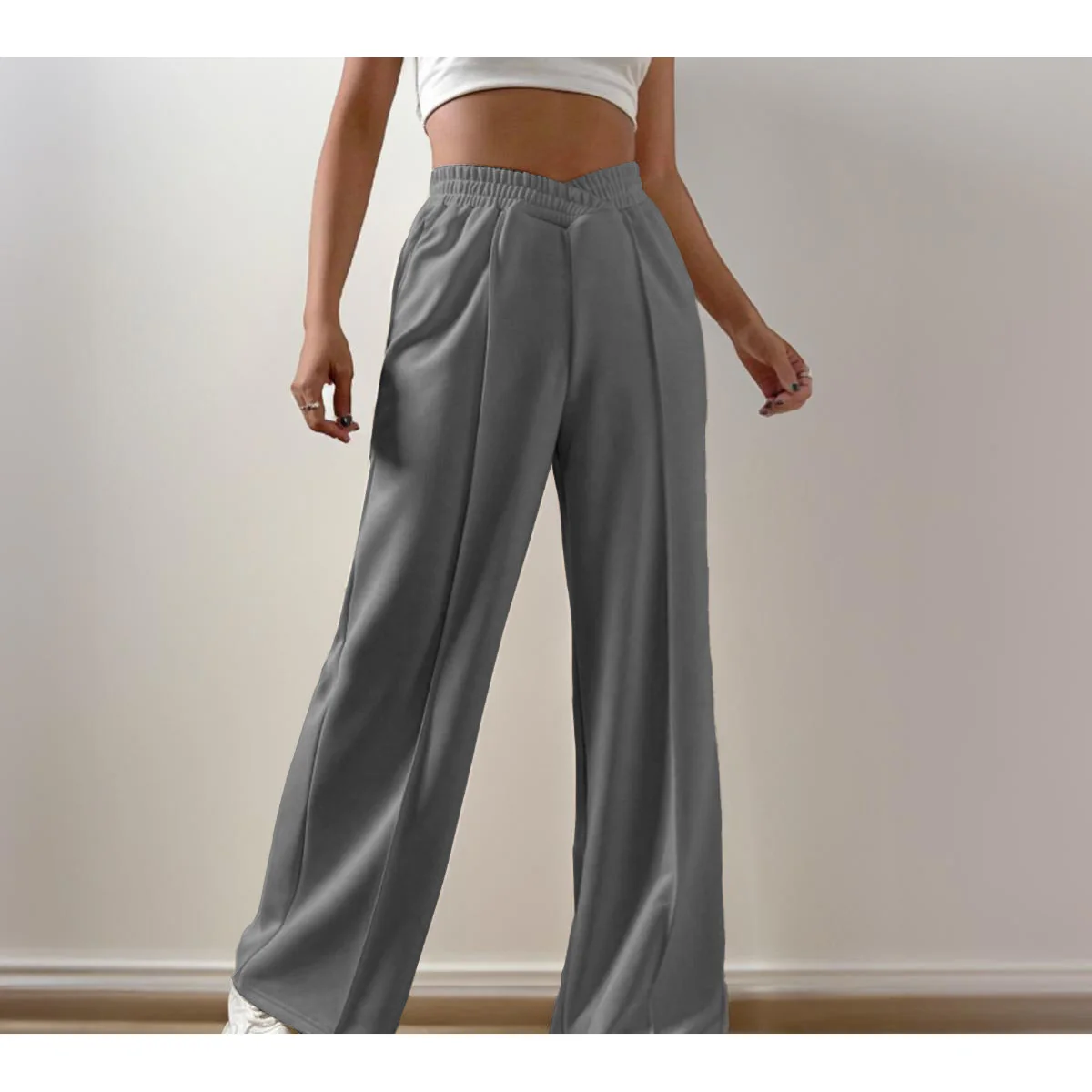 Loose Casual Wide-leg Trousers - Image 6