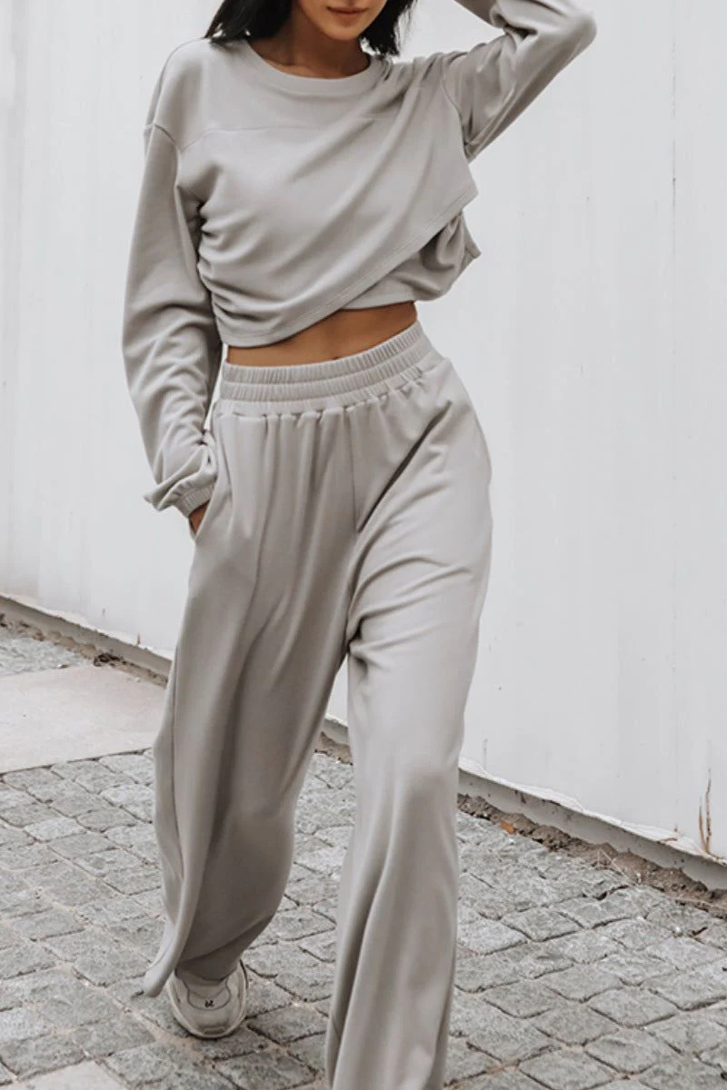 Streetwear Sweater Two-piece Suit - Image 3