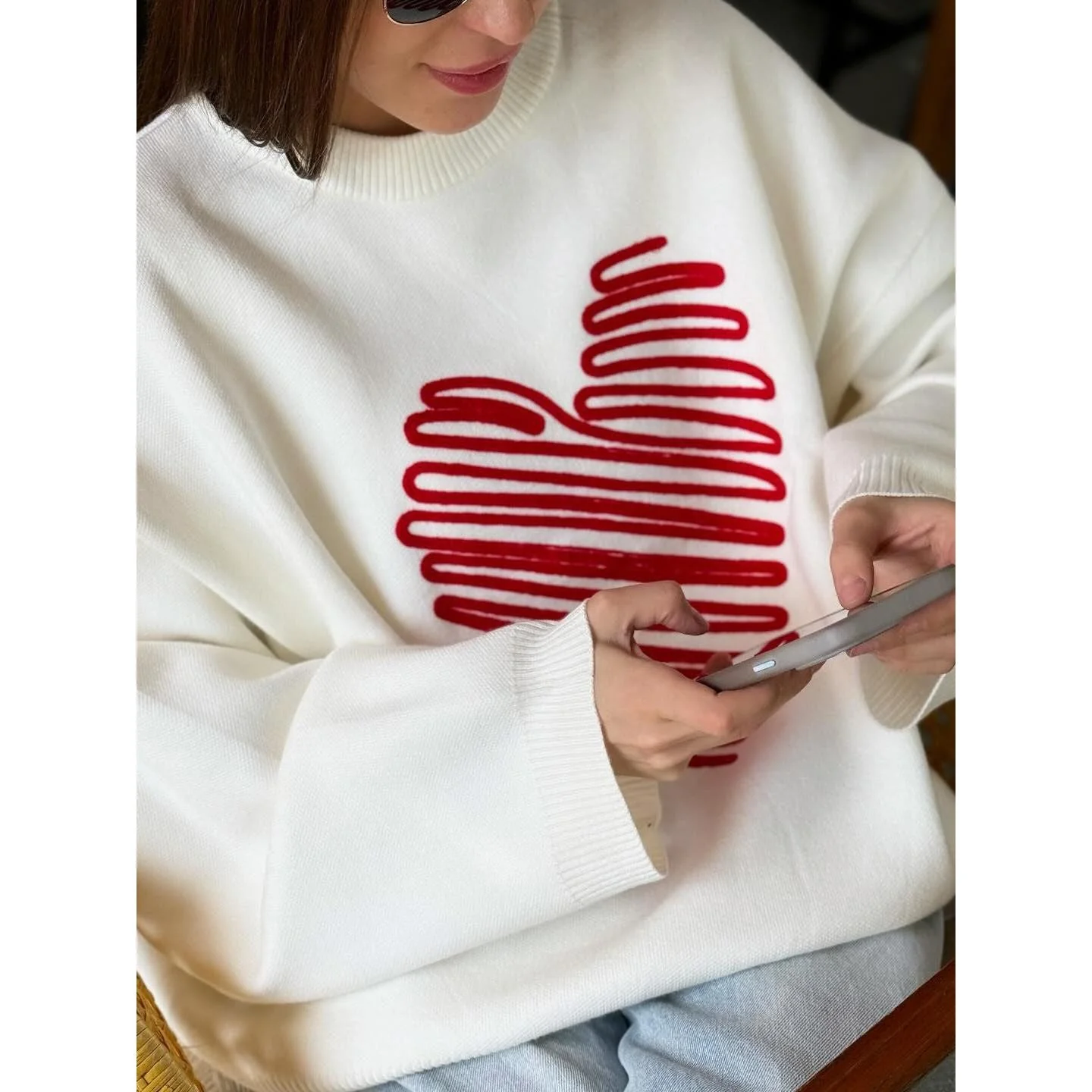 Temperament Streetwear Love Sweater - Image 6