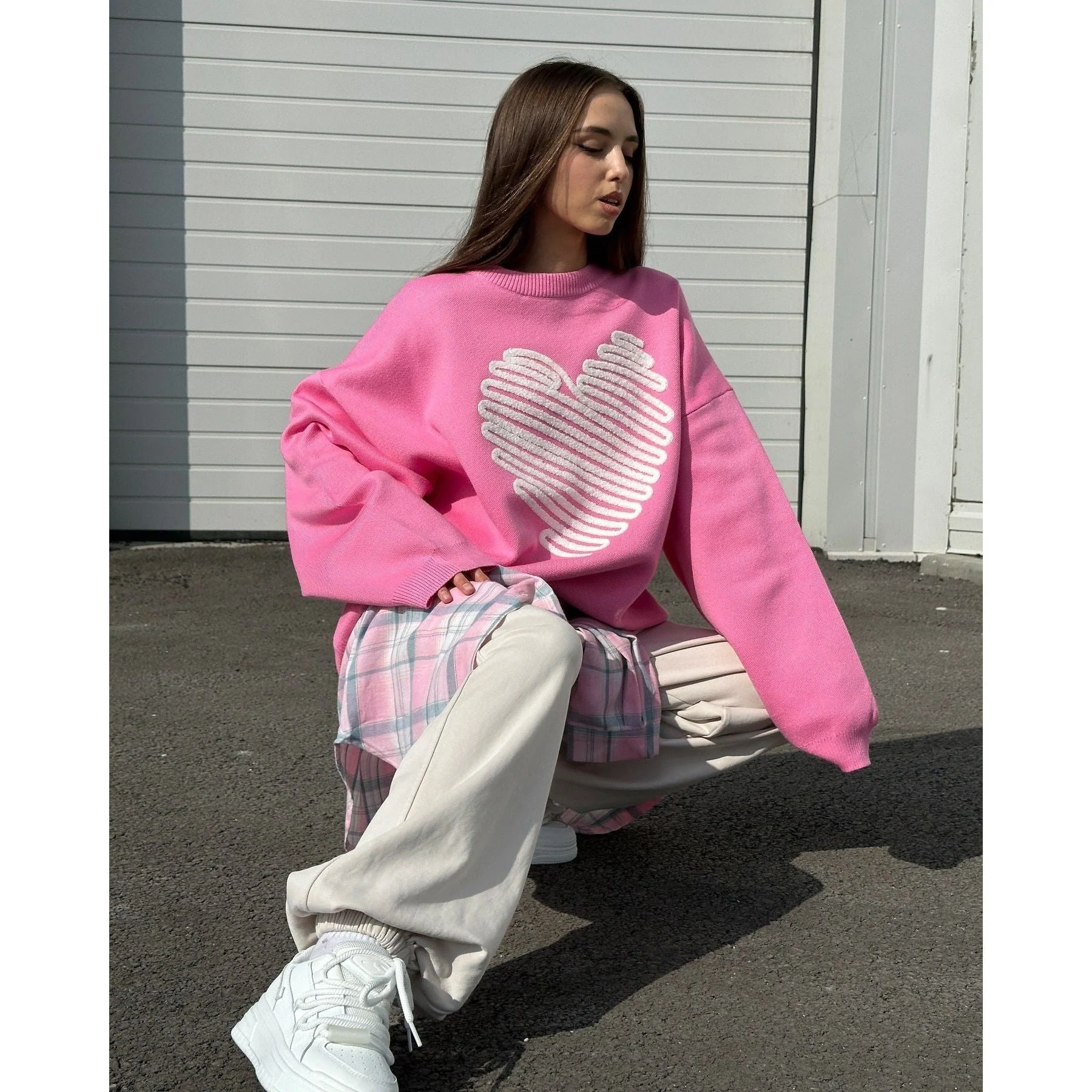 Temperament Streetwear Love Sweater - Image 7