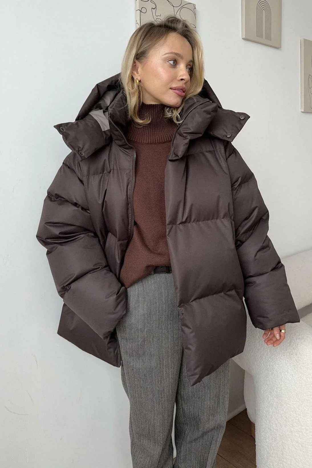 Thick Loose Cotton Jacket - Image 5